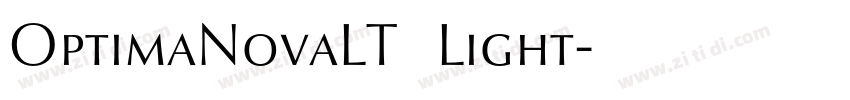 OptimaNovaLT   Light字体转换